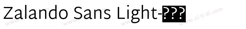 Zalando Sans Light字体转换